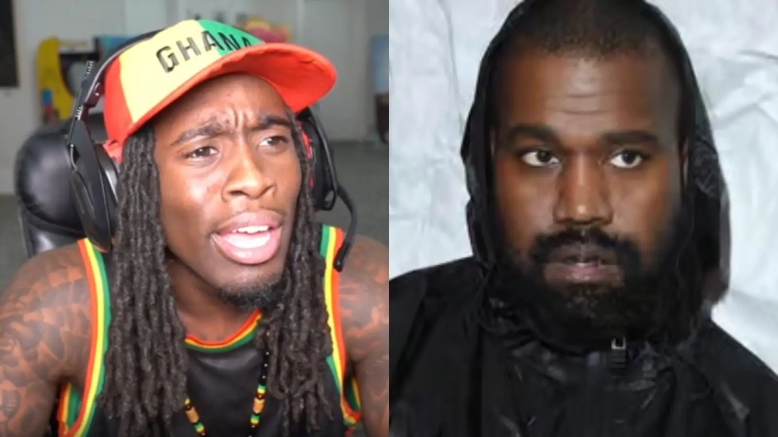 Kanye West's Feud with Kai Cenat Over YZY Clothing Line on Twitch